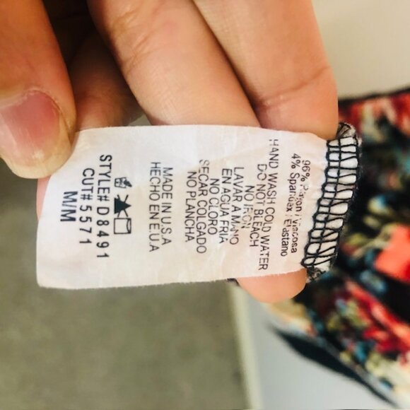 12PM by Mon Ami Maxi Dress – Size M – Striped & Floral Print – Long Sleeve - Picture 9 of 9